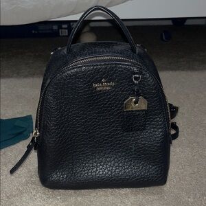 Kate Spade Textured Black Backpack